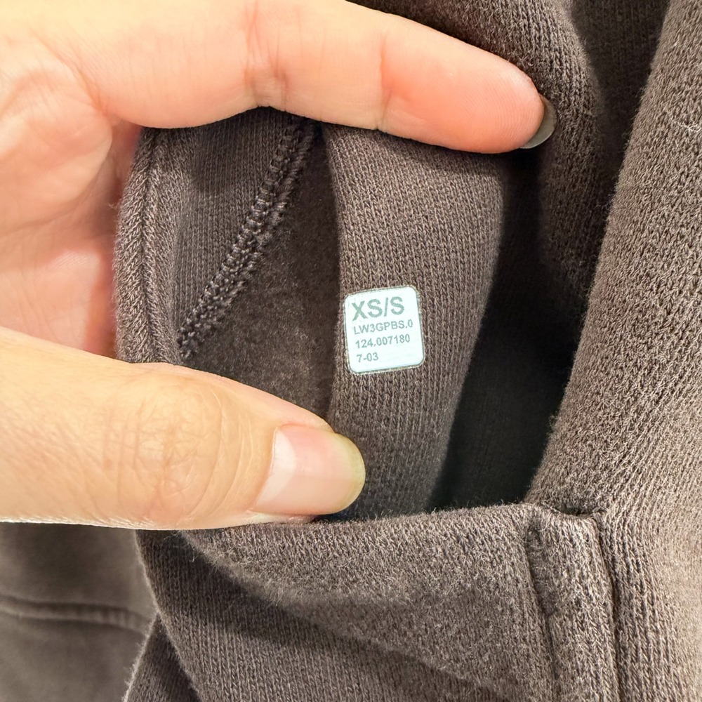 Lululemon Scuba Oversized Funnel Neck Full Zip Jacket Hoodie Crewneck Brown S - Picture 4 of 4